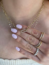 Collier à fermoir en diamant