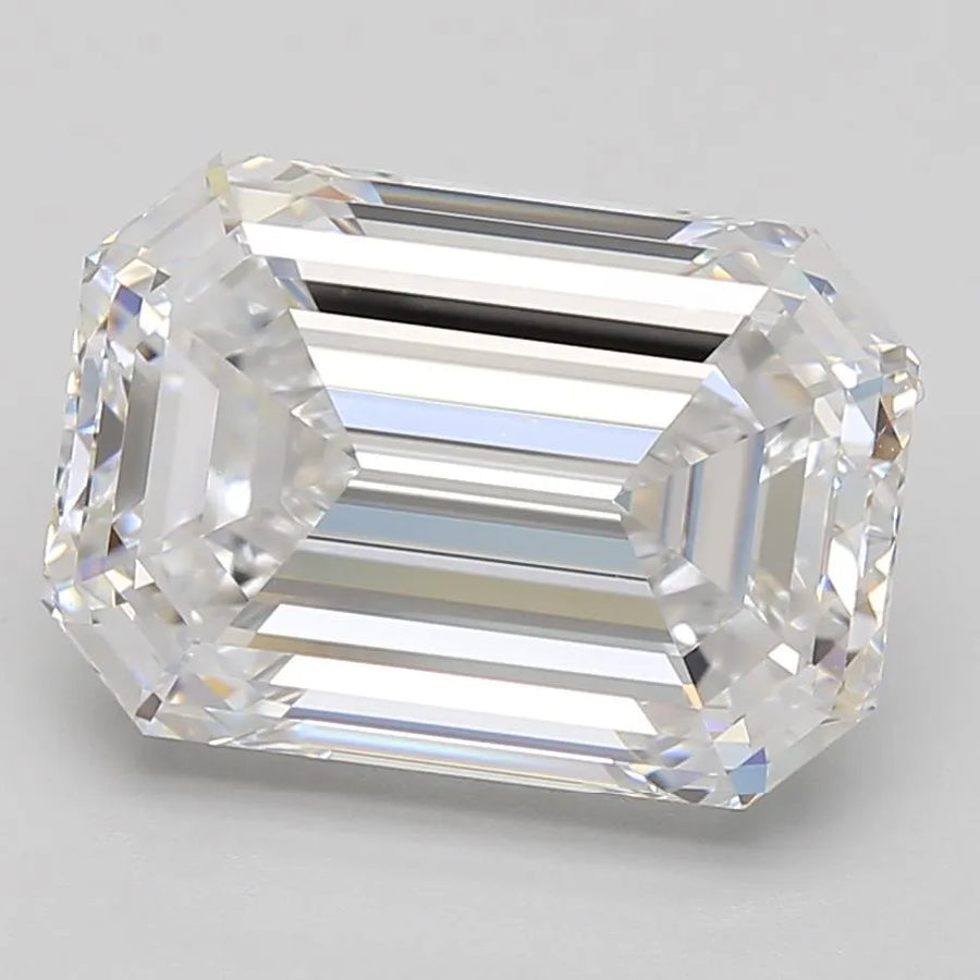 5.56ct Emerald Lab Grown Diamond (Colour D, Clarity IF, GIA Certified)