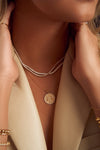 Collier de tennis en diamants de culture