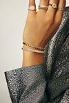 Bracelet multiforme en topaze blanche