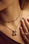 Collier de lettres à bulles