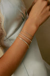 Lab Grown Bezel Emerald Cut Bracelet