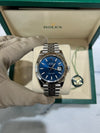 Rolex Datejust 41mm Azzuro Blue, Fluted Bezel and Jubliee bracelet 126334/2026