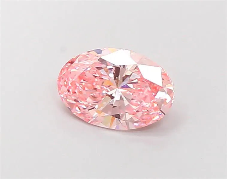 2.01ct Oval Lab Grown Diamond (Colour Fancy Vivid Pink, Clarity VS1, IGI Certified)