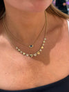 Collier de perles en forme de cœur de diamant