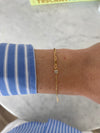 Bracelet mi-chaîne mi-trombones