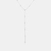 collier lariat de station de diamants