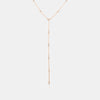 collier lariat de station de diamants