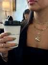 Collier étoile de David en diamant taillé