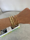 Bracelet en perles et trombones avec fermoir en diamant