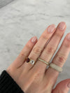 Bague Toi et Moi en rubis ovale