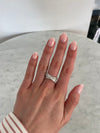 Bague croisée diamant baguette