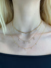 Collier à station de diamants