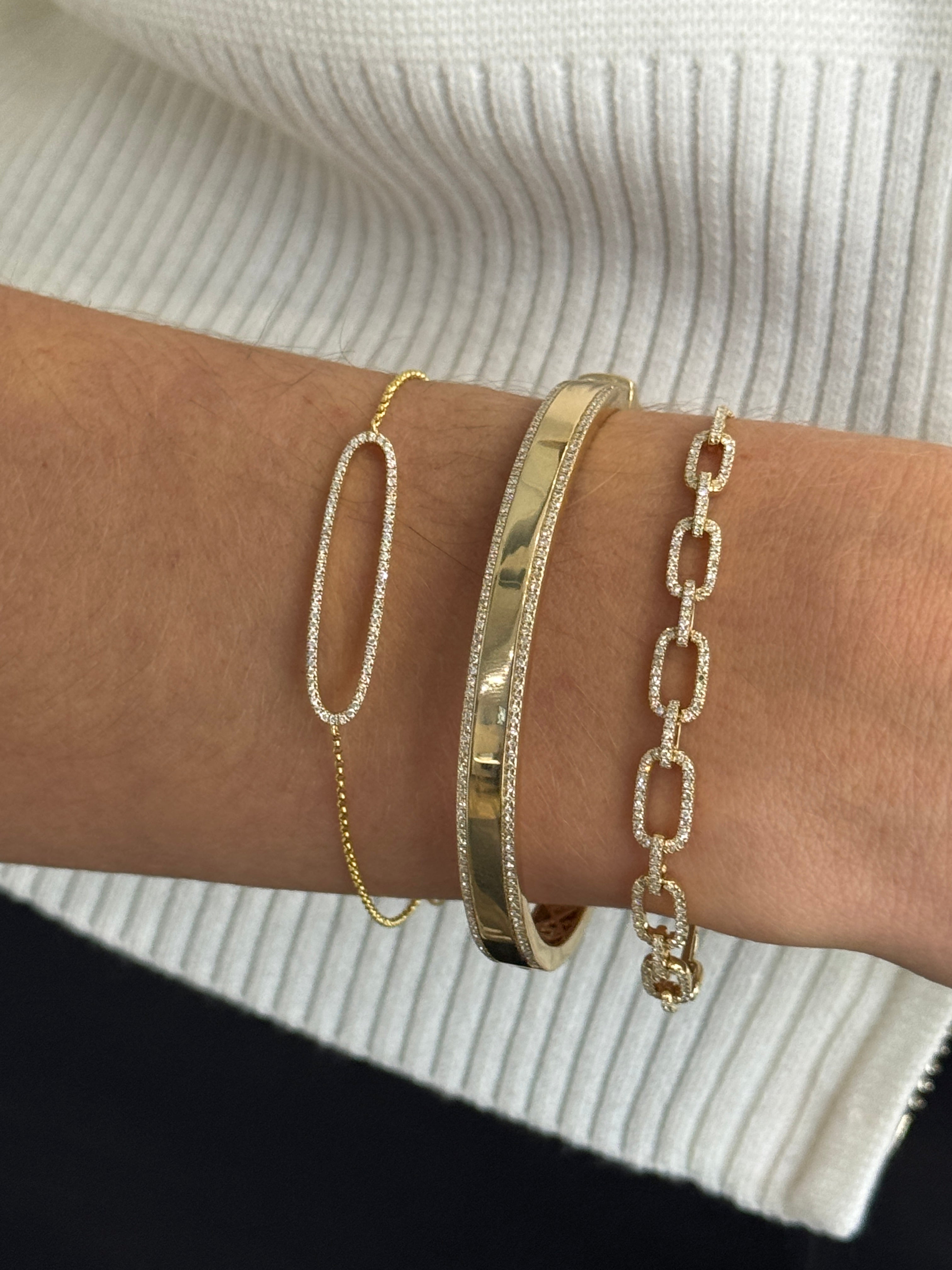 Diamond Chain Link Bracelet