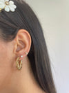 Boucles d'oreilles poires serties de diamants