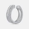 Manchette d'oreille avec bordure en diamant