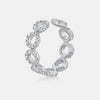 Manchette d'oreille circulaire en diamant