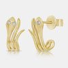 Boucles d'oreilles serpent d'or