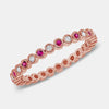 Bague diamant rubis