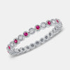 Bague diamant rubis
