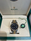 Rolex Sky-dweller Two Tone Yellow gold 42mm with bright black dial on Oyster 336933/2023