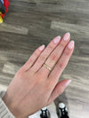 Bague à motif carré en forme de diamant