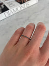Bague Saphir Bleu Pavé Empilable