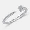 Bague à clou en diamant