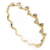 The Diamond Wavy Bangle