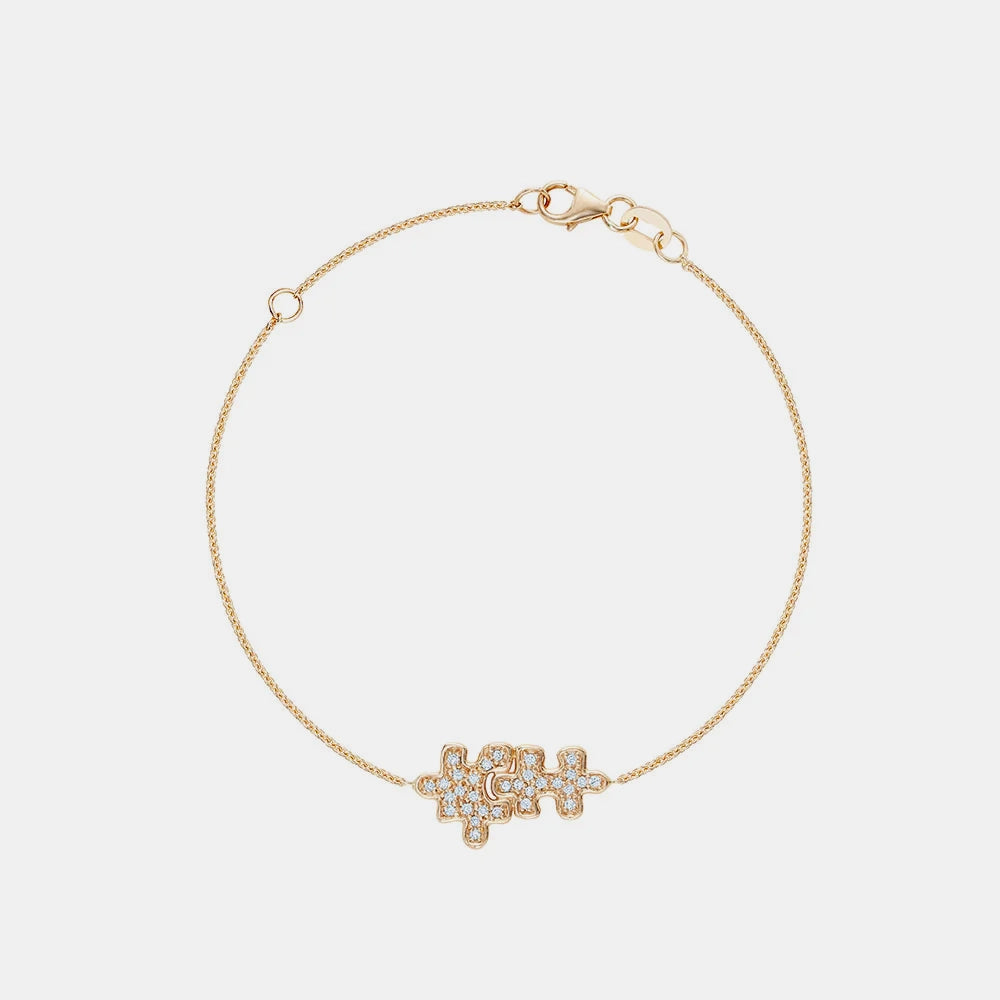 Pavé Puzzle Bracelet