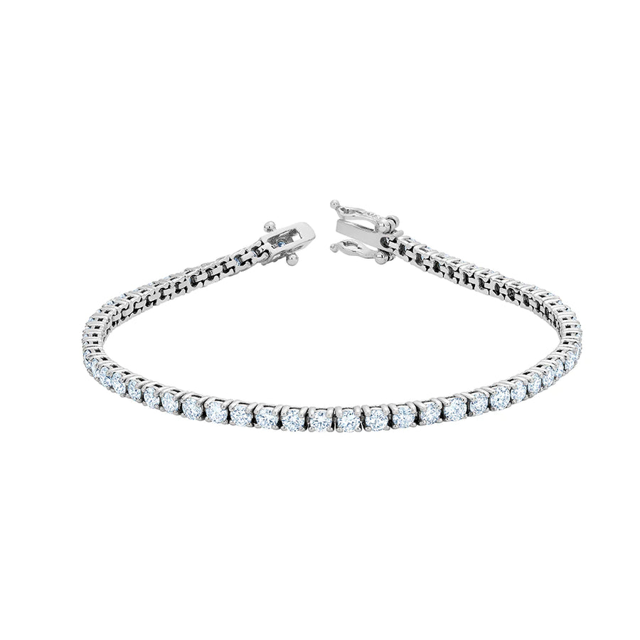 Bracelet de tennis cultivé en laboratoire