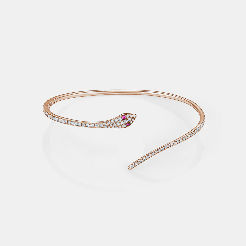 Diamond Snake Bangle