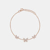 Bracelet papillon à trois diamants