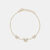 Bracelet papillon à trois diamants