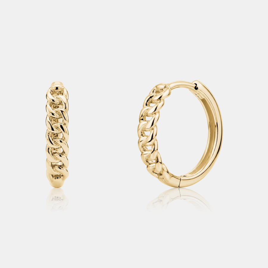 Braided Chain Hoops