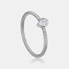 Bezel Pear Diamond Ring