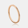 Ribbed Gold Stackable Ring