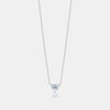 Lab Grown Floating Heart Solitaire Necklace