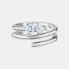 Lab Grown Diamond Spiral Pear Shape Ring