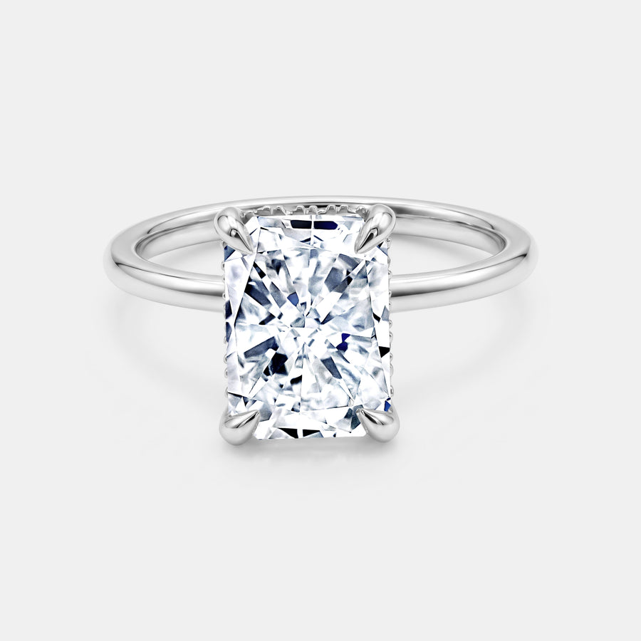 3.00ct Radiant Cut Lab Engagement Ring