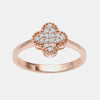  Bague Pavé Trèfle