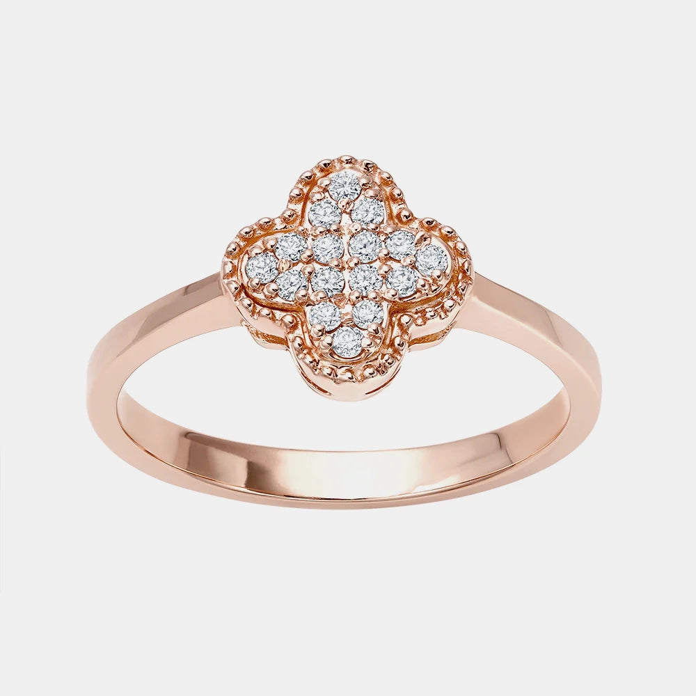 Pavé Clover Ring