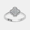  Bague Pavé Trèfle