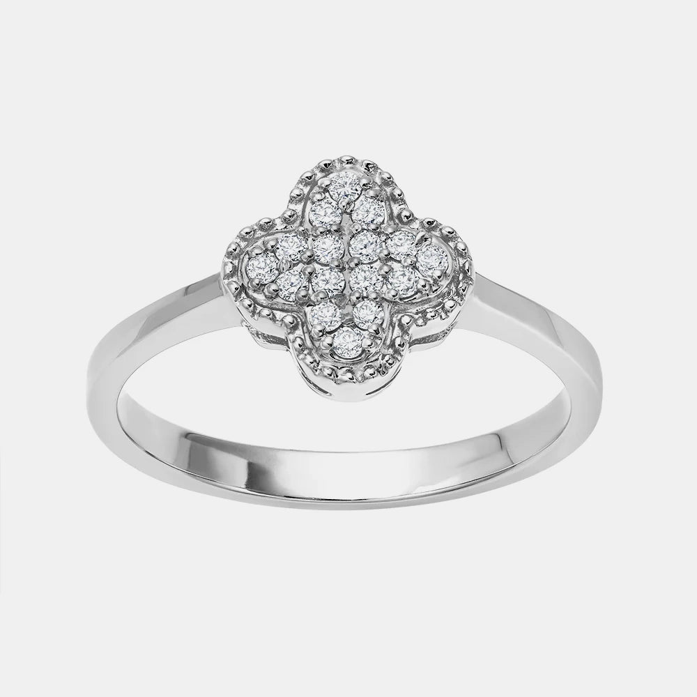 Pavé Clover Ring