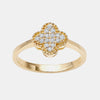  Bague Pavé Trèfle