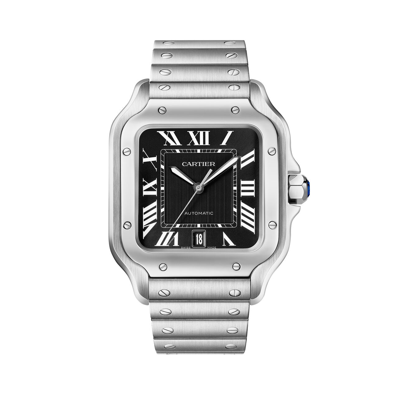 Santos de Cartier watch Large Model Black Dial 39mm 2025/WSSA0018