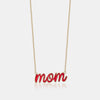 Collier maman en émail personnalisé