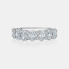 Bracelet d'éternité ovale semi diamant