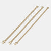 Bracelets cubains solides de Miami