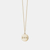 Mini collier à disques avec initiales
